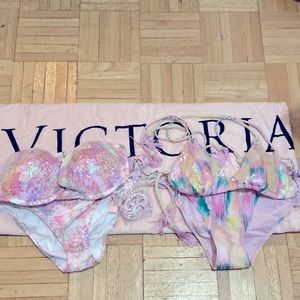 Vintage New Victoria Secret Sequin Bikinis